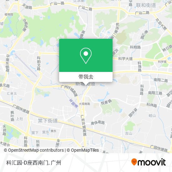 科汇园-D座西南门地图
