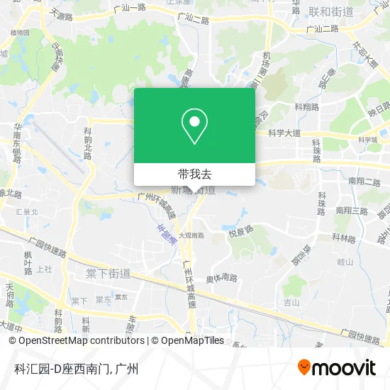 科汇园-D座西南门地图