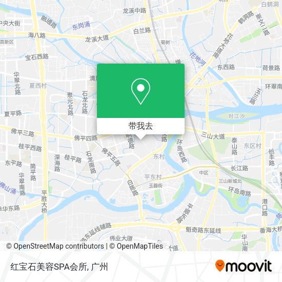 红宝石美容SPA会所地图