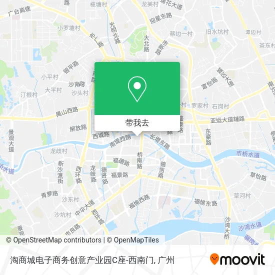 淘商城电子商务创意产业园C座-西南门地图