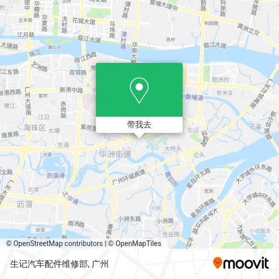 生记汽车配件维修部地图