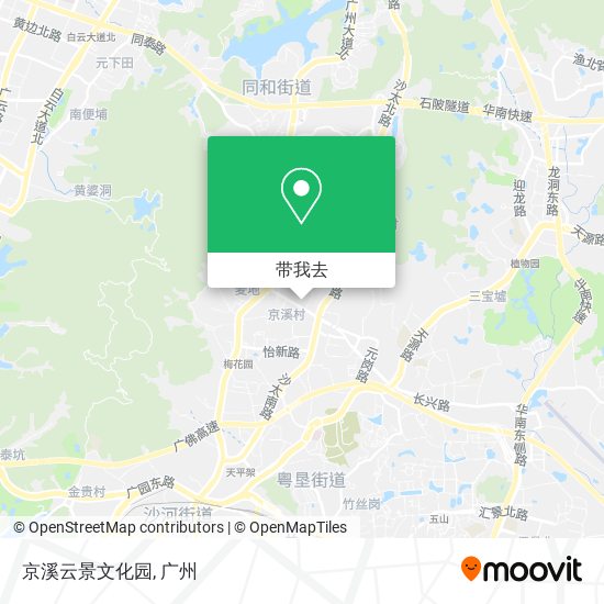 京溪云景文化园地图
