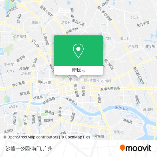 沙墟一公园-南门地图