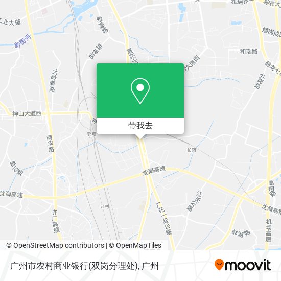广州市农村商业银行(双岗分理处)地图
