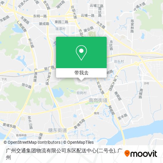 广州交通集团物流有限公司东区配送中心(二号仓)地图