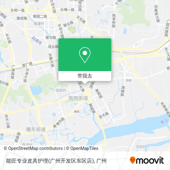 能匠专业皮具护理(广州开发区东区店)地图
