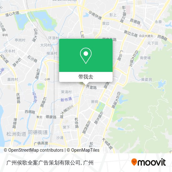 广州侯歌全案广告策划有限公司地图