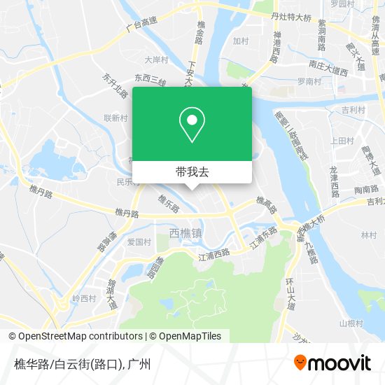 樵华路/白云街(路口)地图