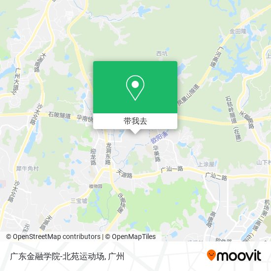 广东金融学院-北苑运动场地图
