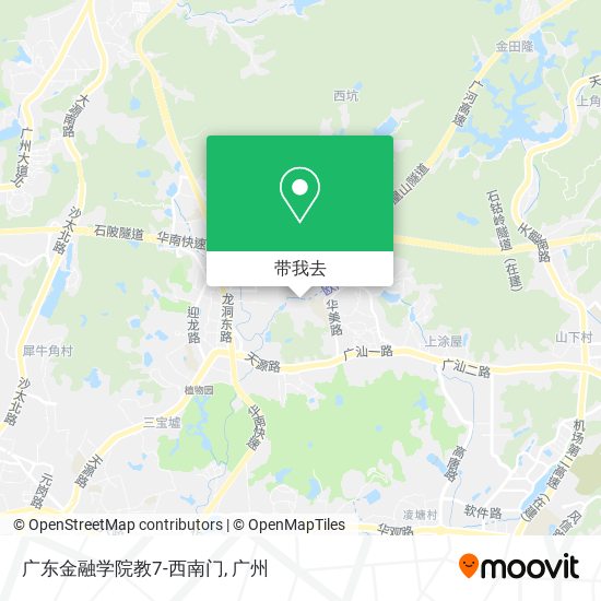 广东金融学院教7-西南门地图