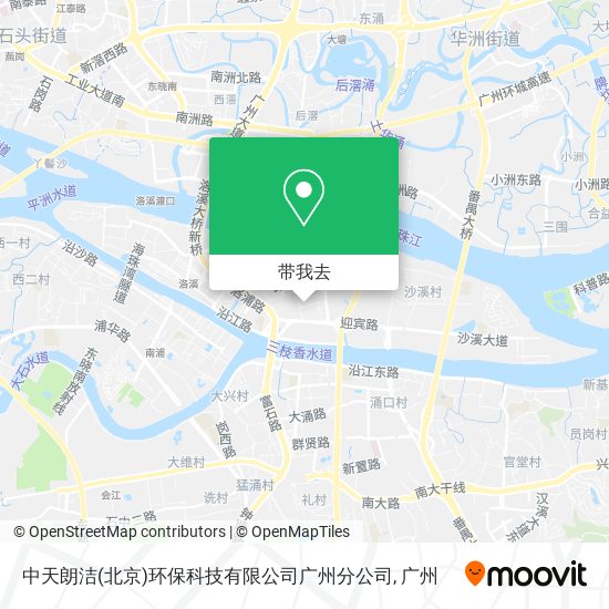 中天朗洁(北京)环保科技有限公司广州分公司地图