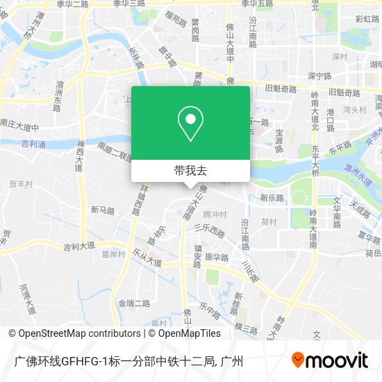 广佛环线GFHFG-1标一分部中铁十二局地图