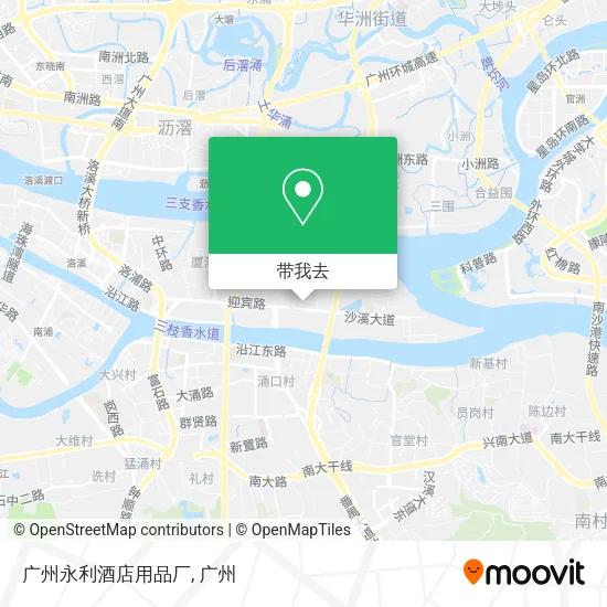 广州永利酒店用品厂地图