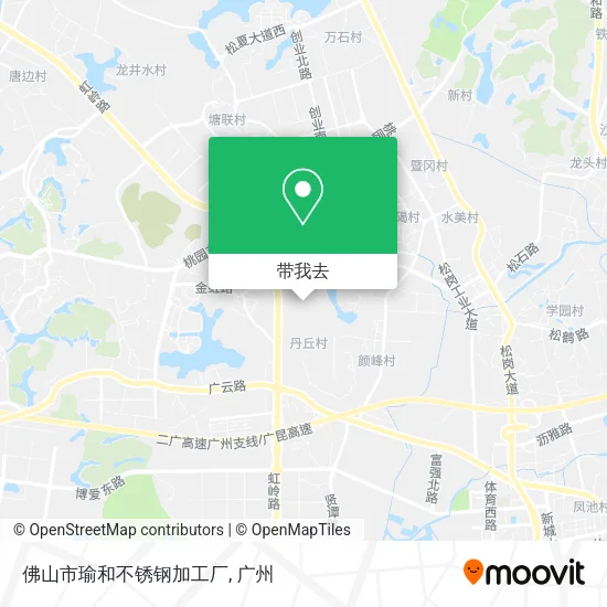 佛山市瑜和不锈钢加工厂地图