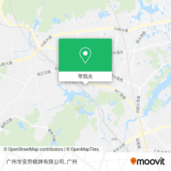 广州市安乔棋牌有限公司地图