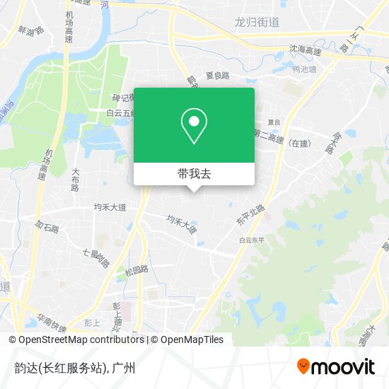 韵达(长红服务站)地图