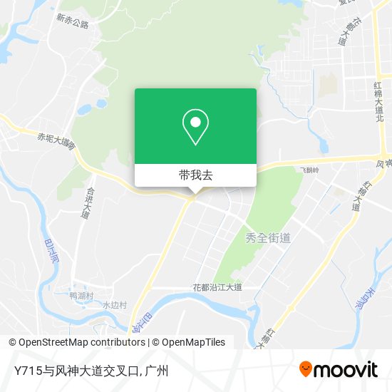 Y715与风神大道交叉口地图