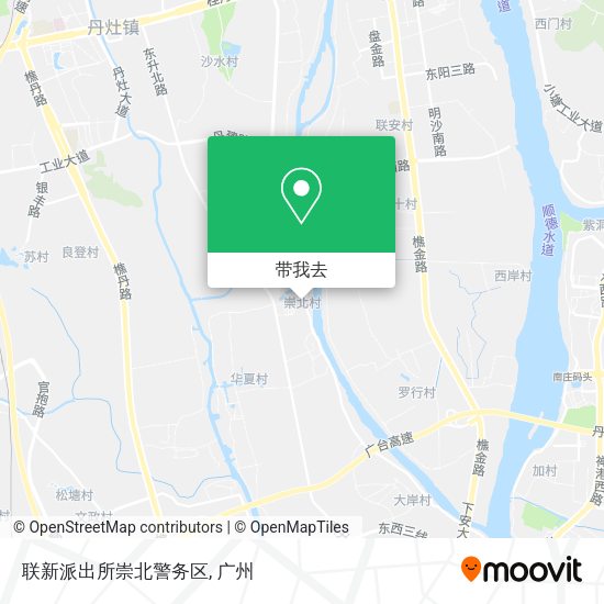联新派出所崇北警务区地图