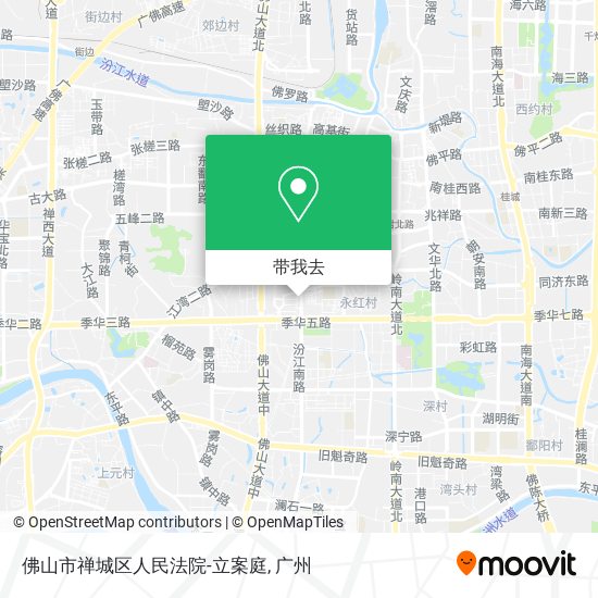 佛山市禅城区人民法院-立案庭地图