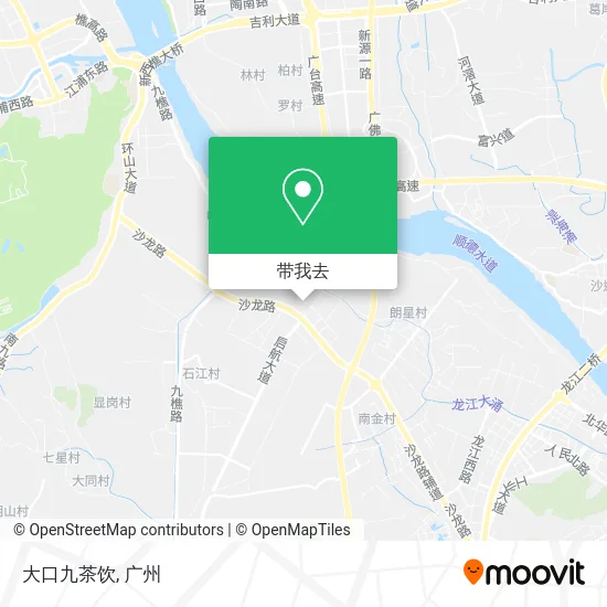 大口九茶饮地图