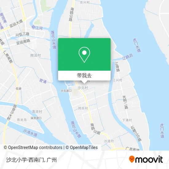 沙北小学-西南门地图