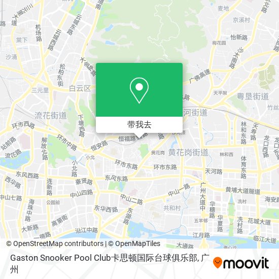 Gaston Snooker Pool Club卡思顿国际台球俱乐部地图