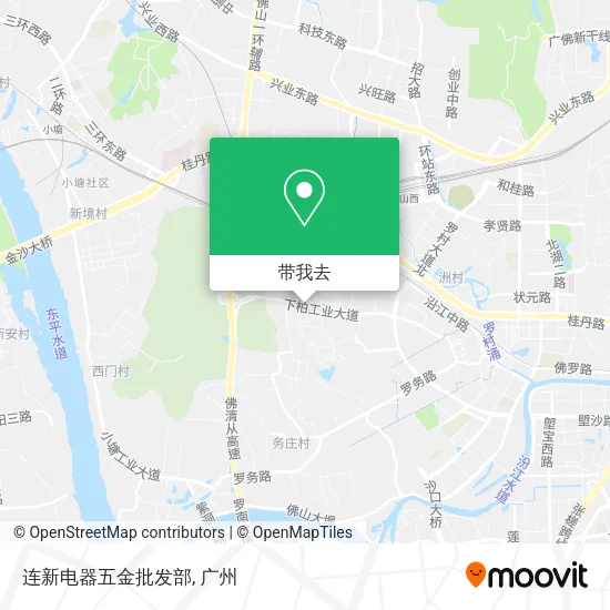 连新电器五金批发部地图