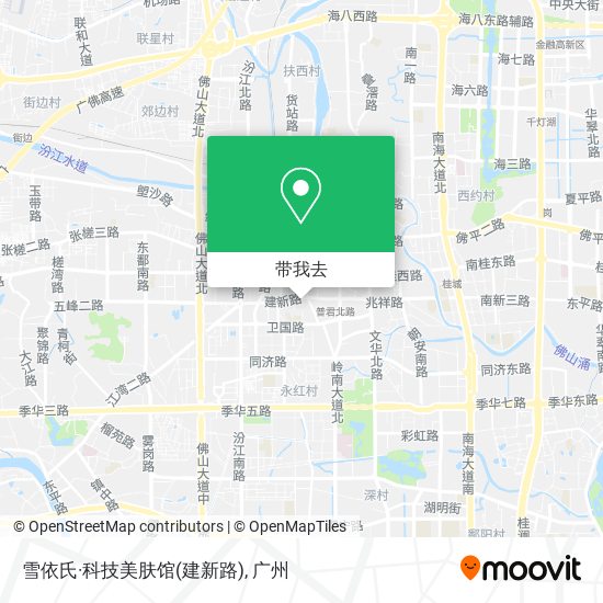 雪依氏·科技美肤馆(建新路)地图