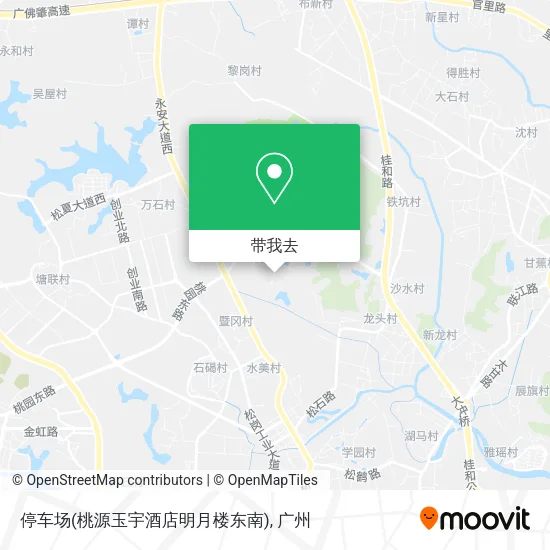 停车场(桃源玉宇酒店明月楼东南)地图