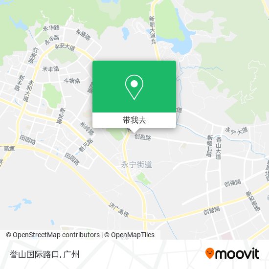 誉山国际路口地图