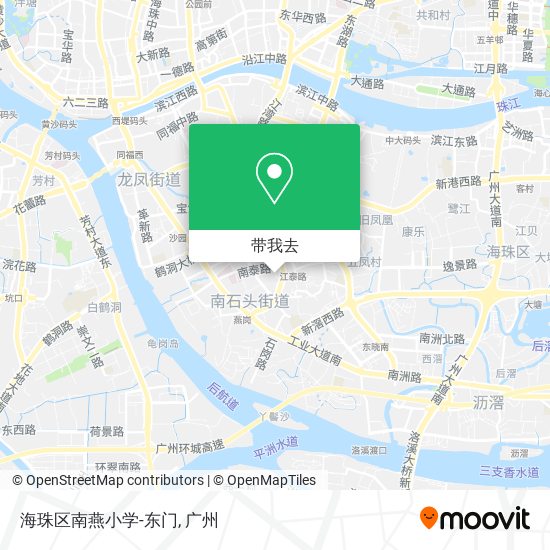 海珠区南燕小学-东门地图