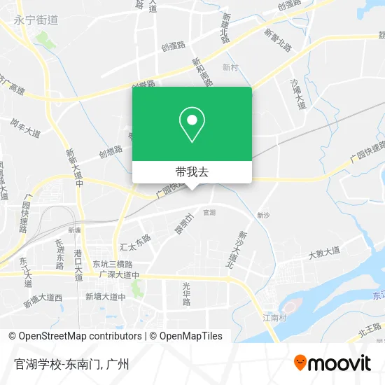 官湖学校-东南门地图