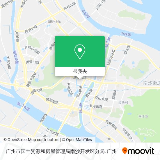 广州市国土资源和房屋管理局南沙开发区分局地图