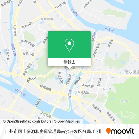 广州市国土资源和房屋管理局南沙开发区分局地图