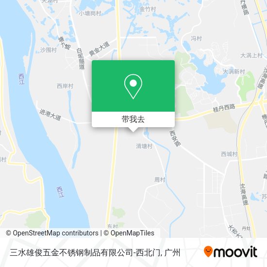 三水雄俊五金不锈钢制品有限公司-西北门地图