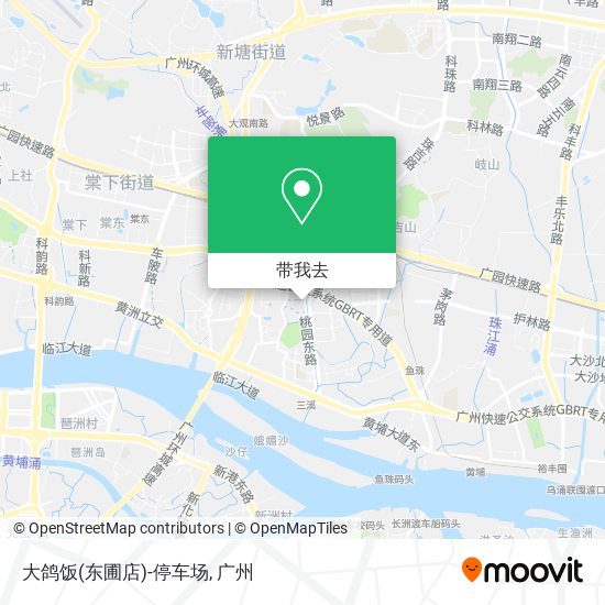 大鸽饭(东圃店)-停车场地图