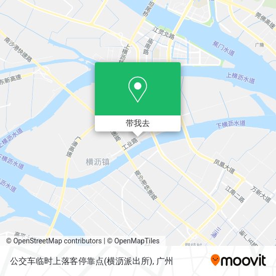 公交车临时上落客停靠点(横沥派出所)地图
