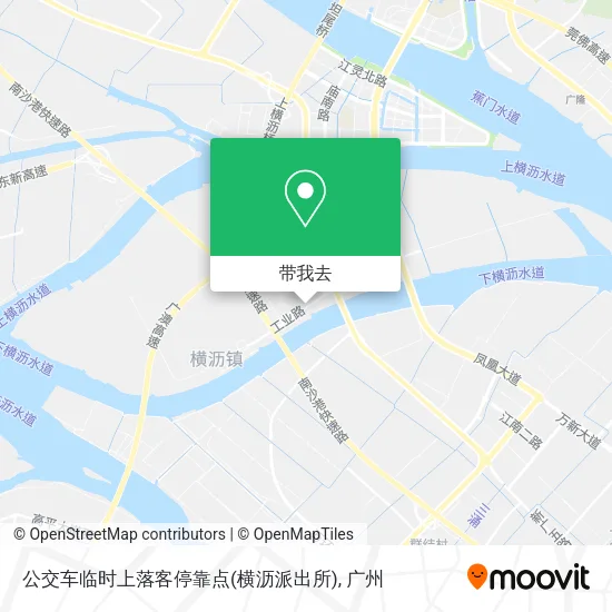 公交车临时上落客停靠点(横沥派出所)地图