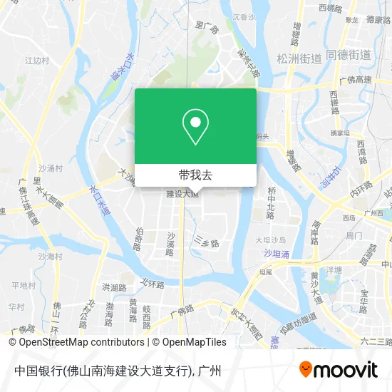 中国银行(佛山南海建设大道支行)地图