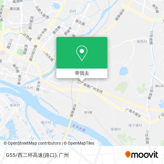G55/西二环高速(路口)地图