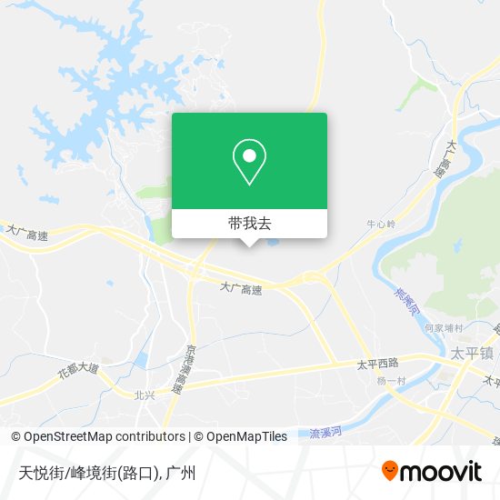 天悦街/峰境街(路口)地图