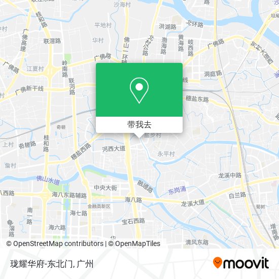 珑耀华府-东北门地图