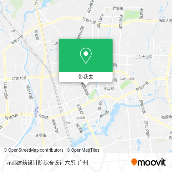 花都建筑设计院综合设计六所地图