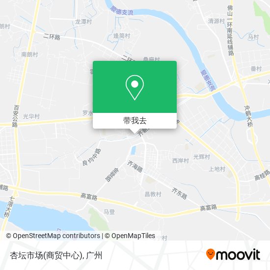 杏坛市场(商贸中心)地图