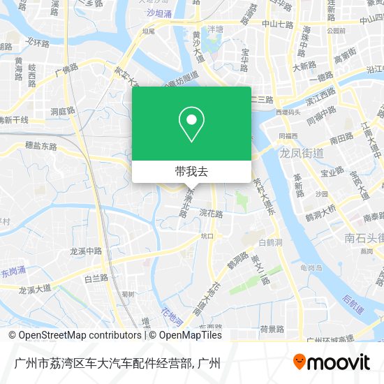 广州市荔湾区车大汽车配件经营部地图