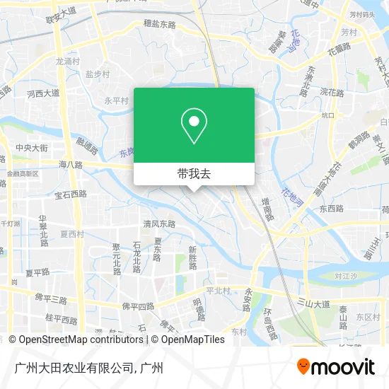 广州大田农业有限公司地图