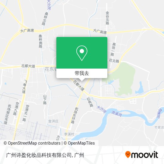 广州诗盈化妆品科技有限公司地图