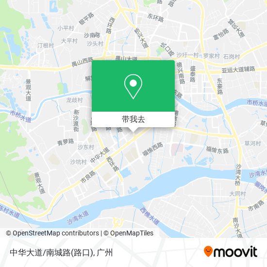中华大道/南城路(路口)地图