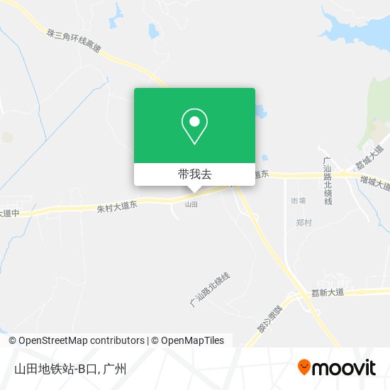 山田地铁站-B口地图
