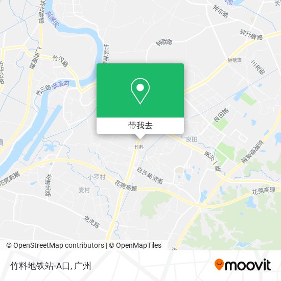 竹料地铁站-A口地图